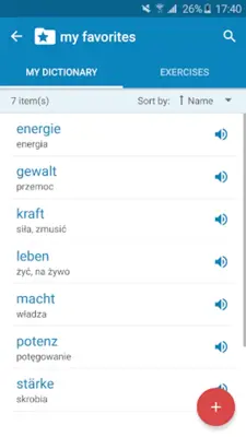 German-Polish Dictionary android App screenshot 1